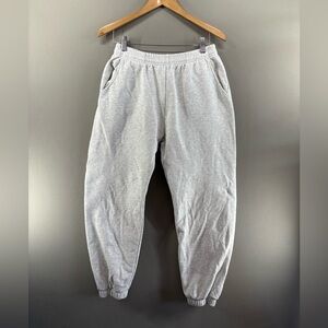 Adanola Sweatpants Womens Small Gray Joggers Drawstring Cozy Lounge Logo